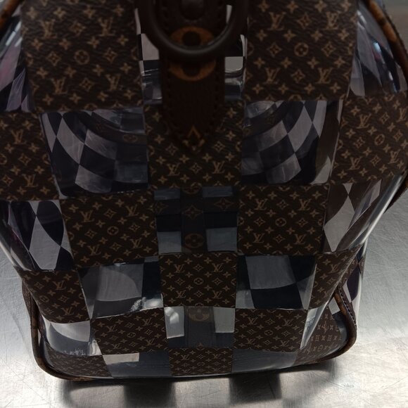 Louis Vuitton Monogram Virgil Abloh Clear Chess Keepall - Picture 3 of 5